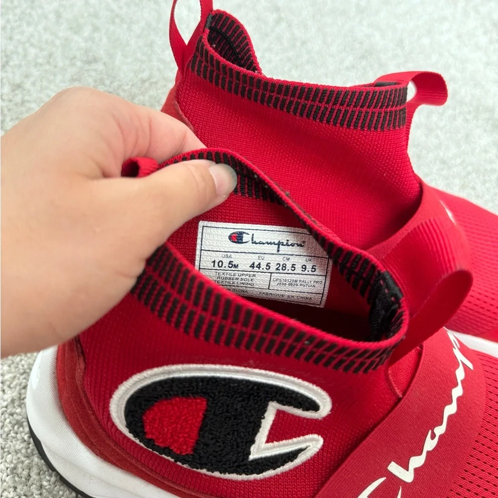 Champion Men's Red Slip-On Athletic Sneakers